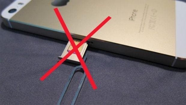Vers la fin de la carte SIM