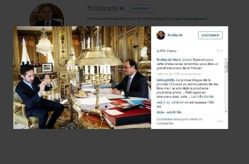 François Hollande débarque sur Instagram…