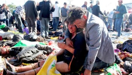 Ankara : une double explosion samedi, fait 86 morts et 186 blessés