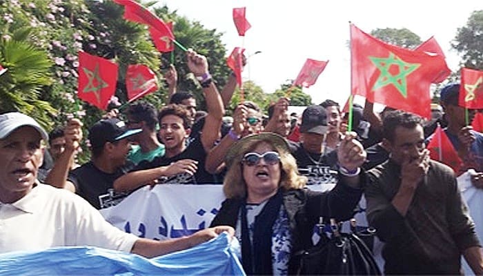 Sahara : Sit-in et marche de protestation devant l’ambassade de Suède à Rabat