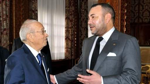 Le Roi Mohammed VI s’entretient au téléphone avec le président Essebsi
