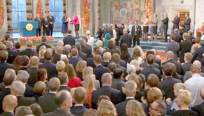 Les membres du Quartet tunisien reçoivent à Oslo le prix Nobel de la paix 2015
