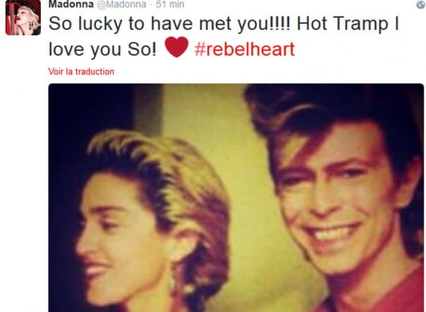 Madonna accusée de se servir de la mort de David Bowie pour sa propre promotion