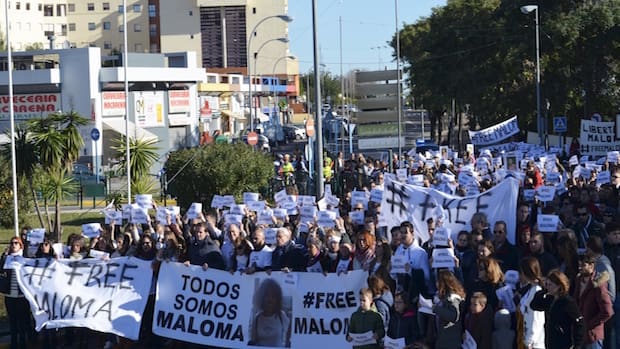 Espagne : Des centaines manifestants réclament le retour de la jeune sahraoui Maloma séquestrée à Tindouf
