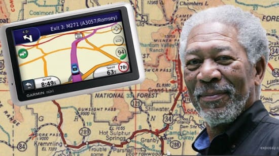 Le GPS avec la voix du « Dieu » Morgan Freeman, tout un plaisir pour conduire