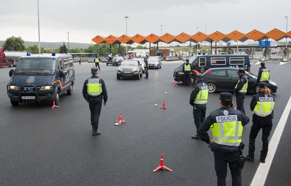 Un français d’origine marocaine arrêté à la Jonquera avec des armes à bord de sa voiture
