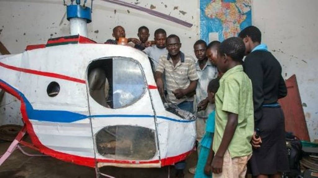 Malawi : Un homme réalise son rêve en fabriquant son propre hélicoptère (images)
