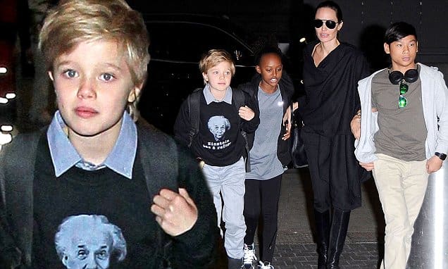 Shiloh (9ans) la fille d’Angelina Jolie affiche ses convictions pro-réfugiés
