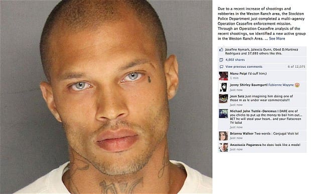Jeremy Meek, un ex détenu devient mannequin professionnel à sa sortie de prison (images)