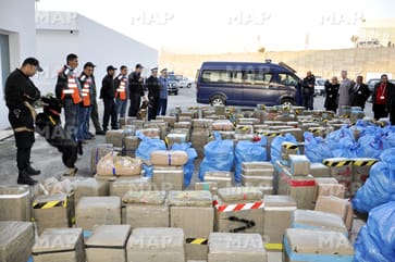 487 Kg de chira saisis au port Tanger-Med