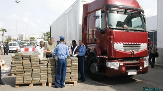 Interception au poste frontière Bir Guendouz-Guerguerat d’un camion avec à bord près de 4 tonnes de hachich (DGSN)