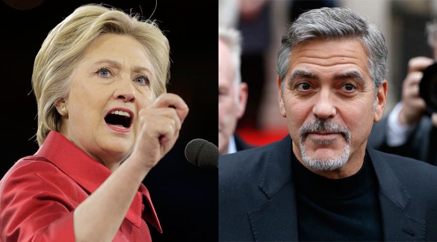 Bernie Sanders mécontent de l’alliance du couple  »Clooney » avec la secrétaire d’état Hilary Clinton