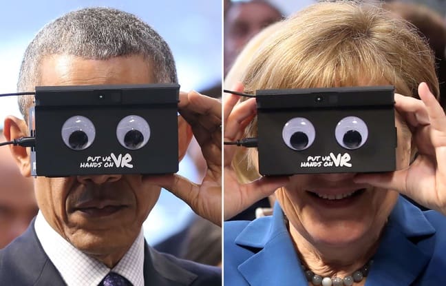Barack Obama et Angela Merkel se prêtent au jeu des casques de réalité virtuelle (vidéo)