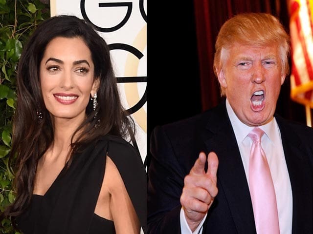 Amal Clooney attaque Donald Trump