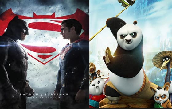 »Kung Fu Panda 3 » détrône le blockbuster  »Batman Vs Superman) au box office  (bandes-annonces)