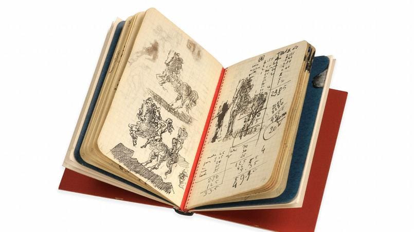 Inédit: Un carnet de Salvador Dali aux enchères, un véritable trésor