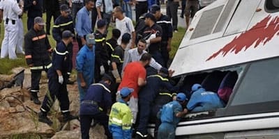 Taounate: 60 blessés dans le renversement d’un autocar photo archive