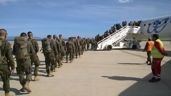 Des légionnaires espagnols aux Manœuvres militaires « Africa Lion » au sud du Maroc