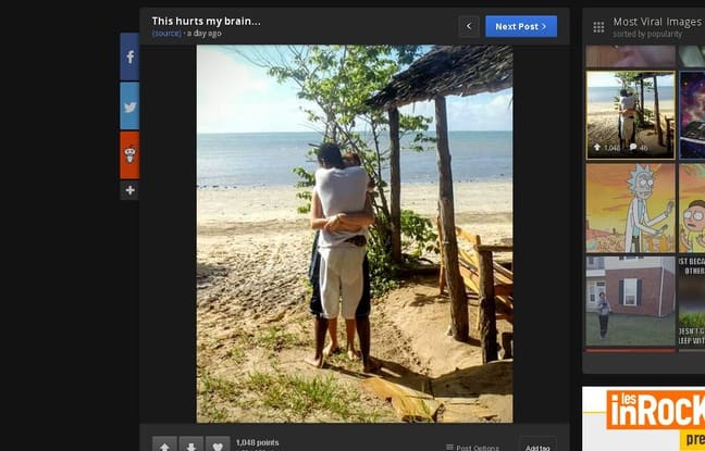 Illusion d’optique: La photo du couple enlacé divise la toile (photo)