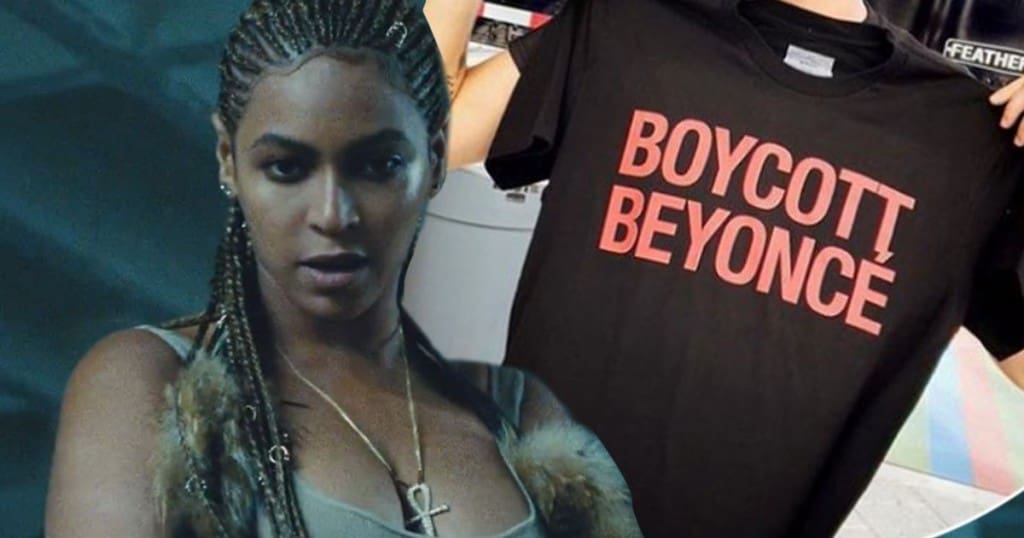 Beyonce appelle les gens à la boycotter en vendant des produits  »Boycott Beyonce »