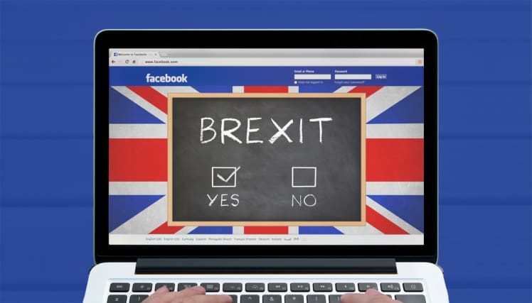 Facebook: Le réseau social suggère aux britanniques d’afficher leur vote en faveur du Brexite, mais pas l’inverse