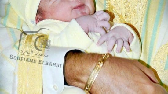 Les toutes premieres photos du petit Prince Moulay Ahmed, fils de Moulay Rachid et Lalla Oum Kaltoum