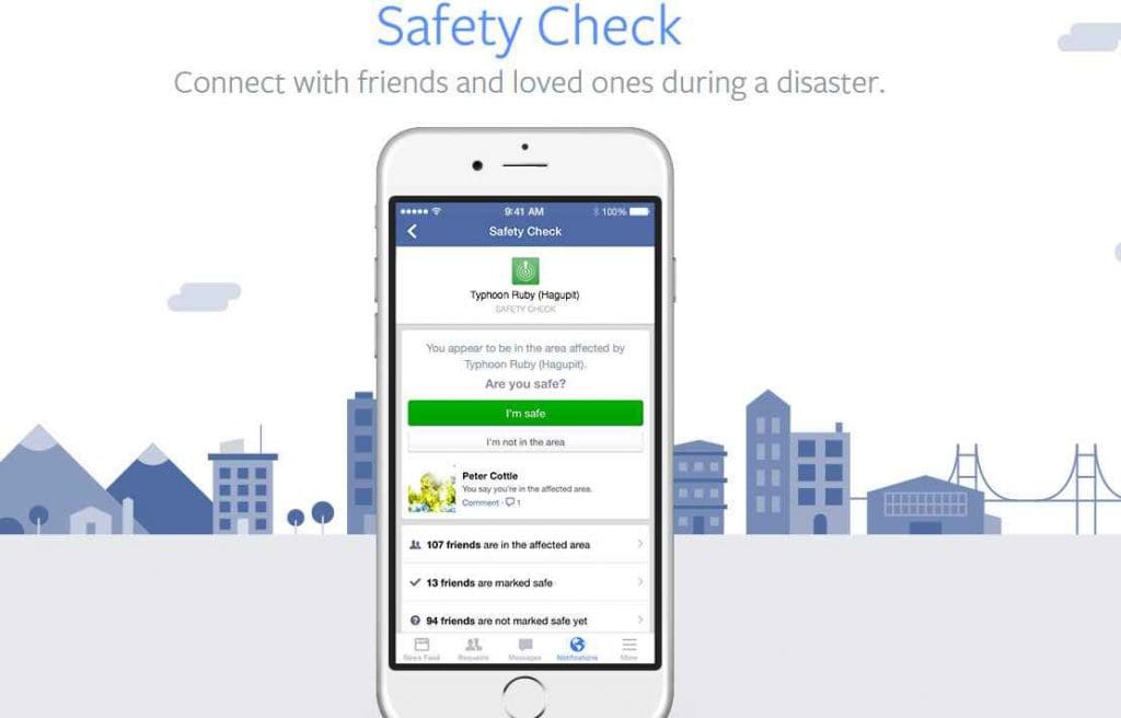 Le safety check: Bientôt automatique sur Facebook