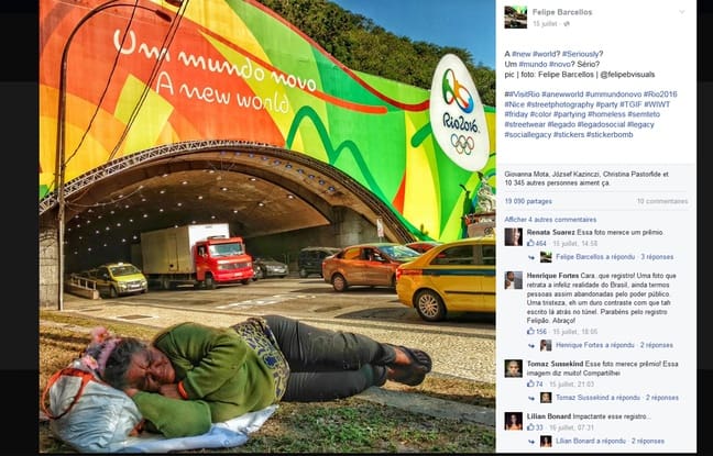 J.O de Rio De Janeiro: La photo d’une femme allongée devant un tunnel fait le buzz et indignent les internautes (vidéo)