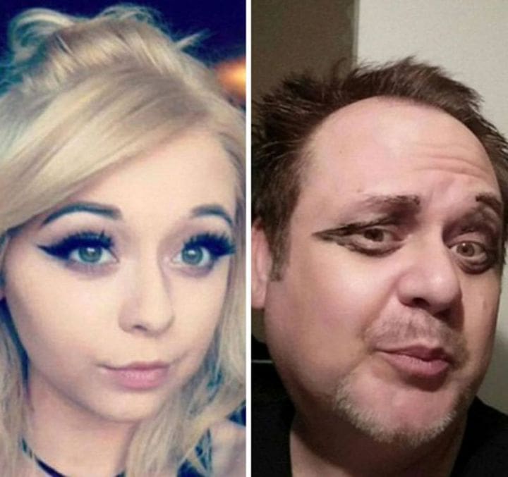 Quand un papa cool parodie les selfies de sa filles, le résultat est hilarant (photos)