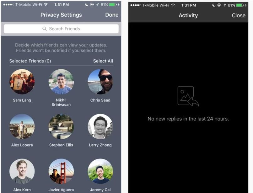 Quick Updates: La tentative de Facebook pour rivaliser avec Snapchat