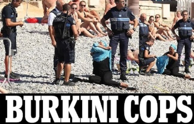 #WTFFrance: Quand les internautes expriment leur colère vis à vis des policier du  »burkini » (tweets et vidéo)