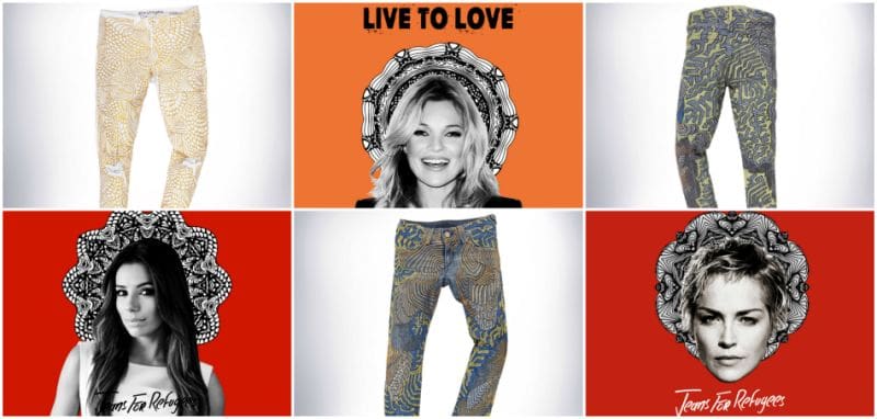 Quand Mike Jagger, Sharon Stone et d’autres célébrités vendent leurs jeans pour aider les réfugiés