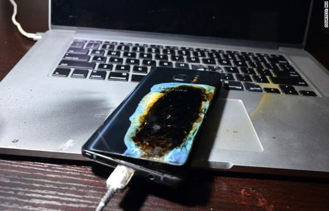 Samsung: Le Galaxy Note 7 fait encore des dégâts en Chine (photos)