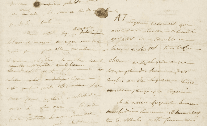Le manuscrit inachevé de Napoléon Bonaparte en vente aux enchères (photos)