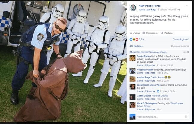 Australie: La police tente l’humour mais ça ne passe pas…