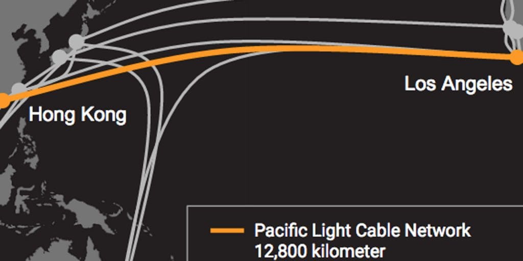 Facebook et Google : Construction d’un câble sous marin de 12 800 km