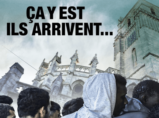 France: Robert Ménard, maire de Béziers a encore tapé fort avec sa nouvelle affiche  »anti-migrants » (photos)
