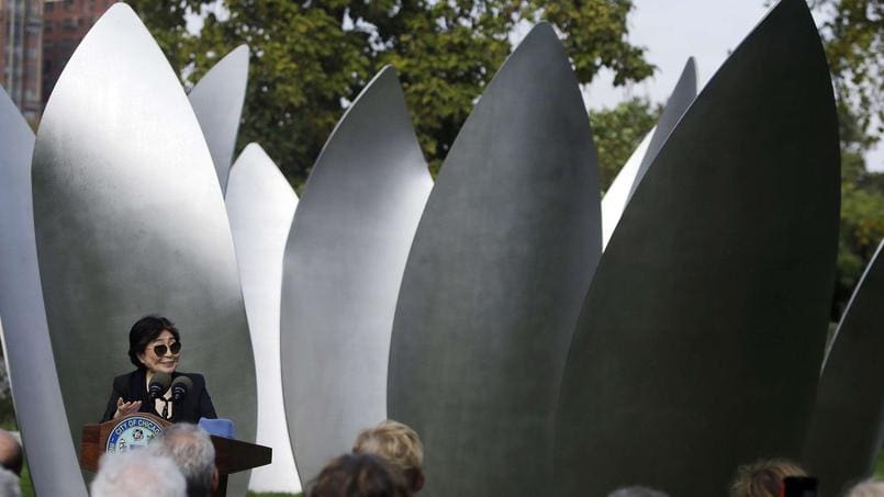 Skylanding: La première installation aux états-unis de la veuve de John Lennon  »Yoko Ono »
