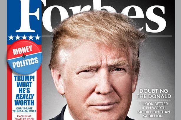 Classement Forbes: En un an la fortune de Donald Trump a baissé de 800 millions de dollars