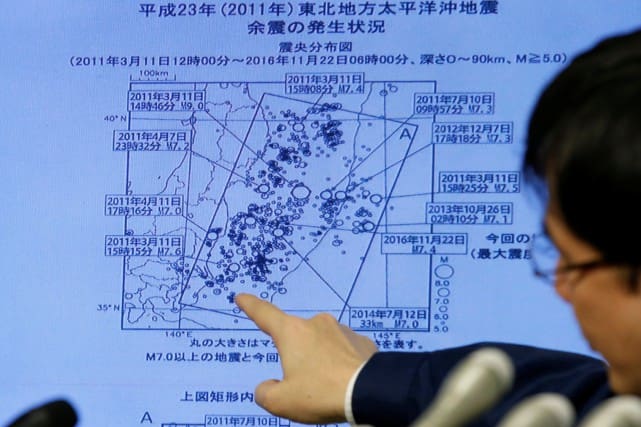 Japon: Un séisme de magnitude 7,4 engendre un tsunami près de la centrale nucléaire de Fukushima (vidéo)
