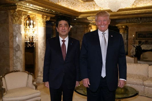 Premier ministre japonais:  »J’ai la conviction que Donald Trump est un dirigeant de grande confiance  »