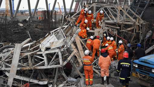 Chine: 67 morts suite à l’effondrement d’une plateforme de chantier dans une centrale électrique