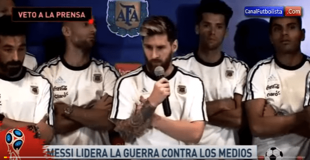 Lionel Messi déclare la guerre aux journalistes argentins (vidéo)