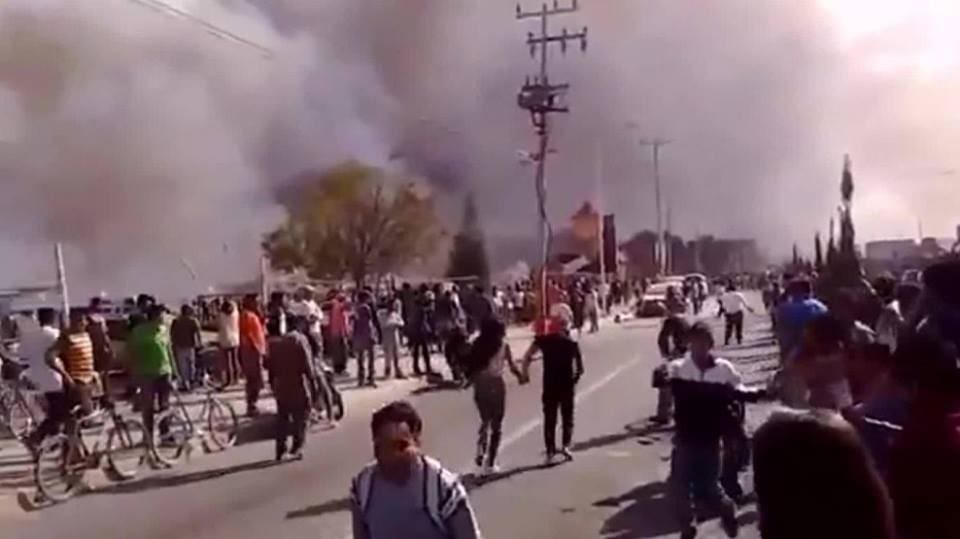 Mexique: 31 morts et 72 blessés suite à une explosion dans un marché de feux d’artifice (vidéo)