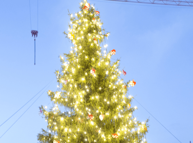 Irak: Un homme d’affaires musulman installe un sapin de Noël géant à Bagdad,pour montrer aux chrétiens qu’ils sont les bienvenus