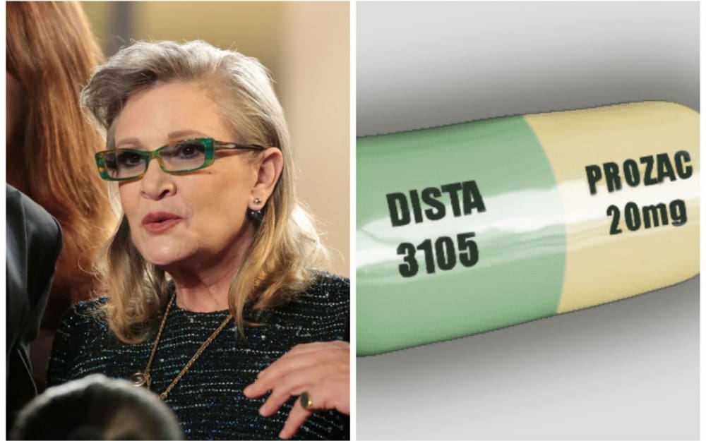 Mort de Carrie Fisher: Ses cendres dans une  pilule de prozac géante en guise  »d’urne »