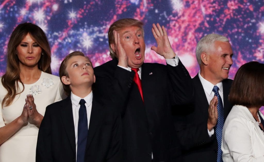 Le petit garçon de Donald Trump  »Barron » moqué sur la toile (vidéos)