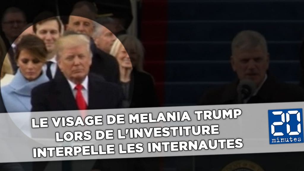 Buzz: Les internautes s’interrogent sur le changement d’expression faciale de Melania Trump lors de l’investiture de Donald Trump(vidéo)