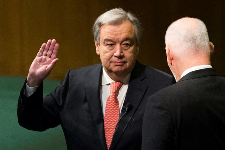 Le nouveau SG de l’ONU veut faire de 2017 une année pour la paix