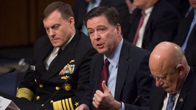 Audition publique NSA et FBI: James Comey dément les accusations de Trump contre Obama et confirme l’ingérence russe dans la campagne présidentielle américaine de 2016
